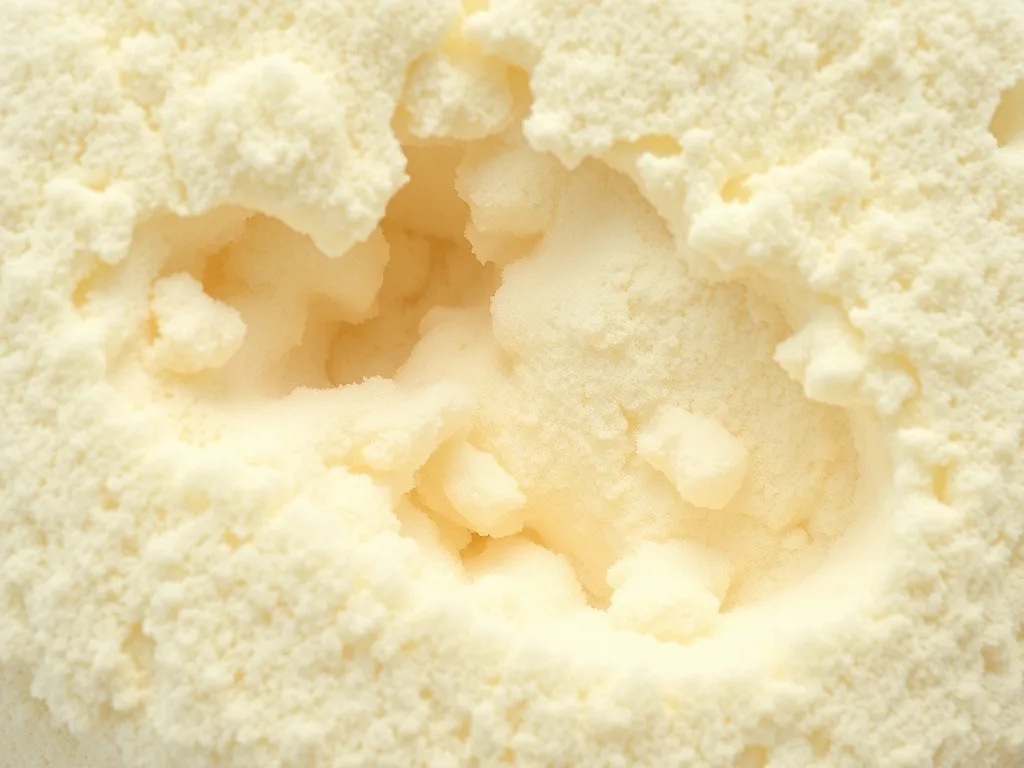 Close-up texture of cured spray foam insulation material